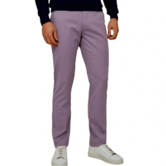 Bonobos Lilac Chinos 100% cotton Straight Men’s size 32 X 34 Casual Preppy Slim - Picture 1 of 11